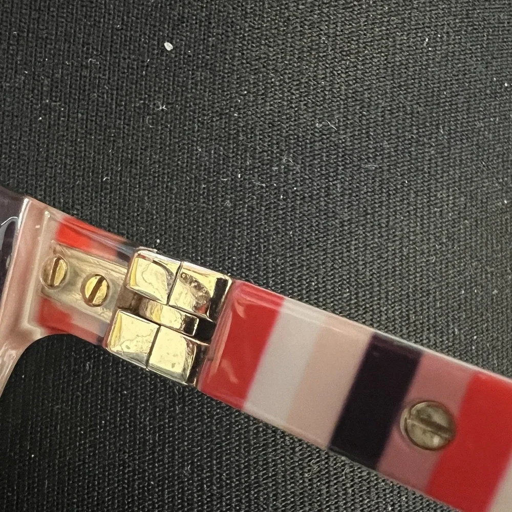 KATE SPADE Frames W Case NEW YORK CALLEY 807 BLACK RED PINK  So Happy To See You - Picture 8 of 16